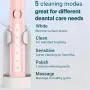 [Sonic Electric Toothbrush] 8 Brush Heads Electric Toothbrush For Adults - Sonic Electric Toothbrush With Deep Clean 5 Modes - Rechargeable Toothbrushes Fast Charge 3 Hours Last 120 Days
