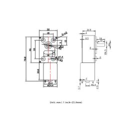 Worm Geared Motor family 370 - Geared Motor Gearbox DC 6V to DC 24V, Reduction Gear Motor 2RPM to 375 rpm Reversible High Torque Turbo Worm Geared Motor